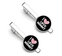 Pinces à cravate « J’AIME MAMAN » pour hommes, épingles à cravate classiques, pour anniversaire de mariage ou affaires.