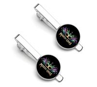 Pinces à cravate Mardi Gras pour homme (lot de 2), accessoires de cravate classiques en acier inoxydable.