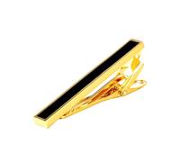 Pinces à cravate pour homme, design simple or/argent, en métal, idéales pour les costumes d'affaires et les occasions formelles.,51x6mm