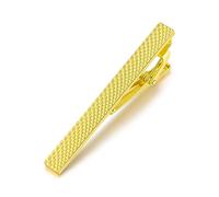 Pinces à cravate pour homme - Motif grille classique - Pince à cravate formelle - Pour affaires, mariages, banquets, événements, 6 cm /2.3 inches, Cuivre, Pas de gemme