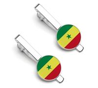Pinces À Cravate Pour Hommes Drapeau National De La République Du Sénégal Épingles À Cravate Barrettes Pour Hommes Cadeaux D'Affaires De Mariage De Vie Quotidienne
