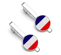 Pinces À Cravate Pour Hommes Drapeau National De La République Française Pinces À Cravate Cadeaux De Mariage