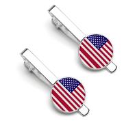 Pinces À Cravate Pour Hommes Drapeau National Des États-Unis D'Amérique Épingles À Cravate Barrettes Pour Hommes Cadeaux Pour Affaires Mariage Vie Quotidienne