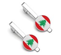 Pinces À Cravate Pour Hommes Drapeaux De La République Du Liban Pinces À Cravate Pour Fête D'Affaires Mariage Anniversaire Noël