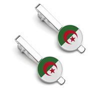 Pinces À Cravate Pour Hommes Motif Drapeau National De La République Algérienne Démocratique Et Populaire Pour Fête D'Affaires Mariage Anniversaire Noël
