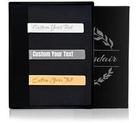 Pinces à cravate pour hommes, pince à cravate personnalisée Pinces à cravate personnalisées pour hommes - or argent noir 3 pièces ensemble, barre de cravate en métal avec boîte gravée