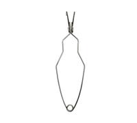 Pinces à creuset Creuset à Quartz résistant la chaleur avec bec verseur, pince Clip, poignée, outils de moulage bijoux, raffinage du métal rond fond plat(8x25cm-Clip)