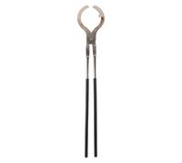 Pinces à Creuset en Acier Inoxydable 4kg, Long Manche pour fusion | Poignée Isolante, Levier Étendu, Surface Polie, Adaptées aux Creusets Bronze ou Argile pour Fonte Artisanale