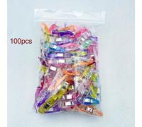 Pinces À Crochet Mixtes Pour Patchwork,Clips Multifonctions,Clips De Rangement De Bureau,Clips D'artisanat De Couture,Quilting,Bricolage,Arrêt - Type 100pcs