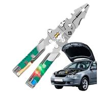 Pinces À Dénuder Les Fils Électriques - 18-en-1 Pliable avec Testeur de Tension,Pince Multifonction Pour La Coupe Et Le Tirage Des Câbles | pour Couper, Cintrer, Tirer, Professionnels, Réparation Auto