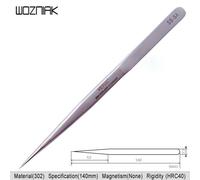 Pinces À Épiler Pointues De 14mm En Acier Inoxydable Ss-Sa, Haute Précision, Pinces Allongées, Entretien Médical Du Nid