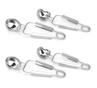 Pinces à escargot - Lot de 4 - Acier inoxydable - Antirouille - Design ergonomique