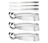 Pinces à escargots Pinces à nourriture en acier inoxydable avec fourchettes pour escargots,salade de fruits/gâteau,sachet de thé,glace à boire, cube de sucre pour café,passe au lave-vaisselle