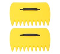 Pinces à feuilles d'automne dentelées, 2 pièces, griffes de râteau à main pour la collecte de Branches mortes en extérieur