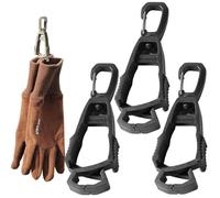 Pinces à Gants, 3PCS Pinces à Gant pour Gants de Travail, Porte - Gant Multifonctionnel Anti - perte, Les Gants Chapeaux Serviettes etc. peuvent être accrochés aux Pantalons, Ceintures et Sacs à Dos
