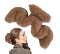 Pinces à griffes floues,Pinces à cheveux en peluche en forme ondulée - Grandes pinces à cheveux, pour longues et épaisses, grandes pinces pour femmes et filles pour nous