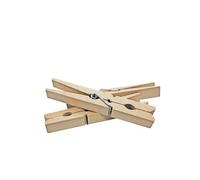Pinces à linge, en bois, longueur: 75 mm