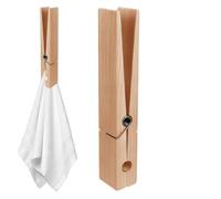 Pinces à Linge géantes - Porte-Serviettes de Salle de Bain - Grandes Pinces à vêtements en Bois pour économiser de l'espace et Robustes pour Salon, buanderie et Chambre à Coucher Maodom