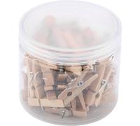 Pinces à linge, petites et mignonnes en bois naturel compactes glace cadeau photos œuvres d'art sur votre bureau pour les amis muraux de l'école à domicile