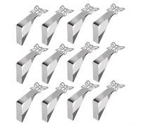 Pinces à nappe robustes pour une utilisation en extérieur et en intérieur, support de nappe en acier inoxydable avec prise en main sûre, pinces papillon coupe-vent pour rectangulaire ronde