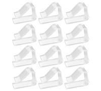 Pinces à nappe transparentes, pinces à nappe en plastique, pince à nappe transparente poids de nappe transparent pour tables de pique-nique en plein air support de nappe pinces de couverture de table