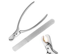 Pinces à ongles pour chiens, 12,5 x 5,5 x 1 cm, en acier inoxydable, outil de coupe des orteils de chaton, convient pour les propriétaires de chiens, toiletteurs d'animaux de compagnie, cliniques