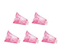 Pinces À Ongles Pour Ongles En Gel, Paquet De 5 Rose Rose