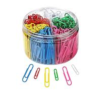 Pinces À Papier Colorées, 6 Couleurs Assorties, 400 Pièces, Pour L'école, Le Bureau, L'organisation De Fichiers Personnels, Usage Professionnel