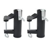 Pinces à parasol pour balcon 2 pcs 25-38 mm acier vidaXL
