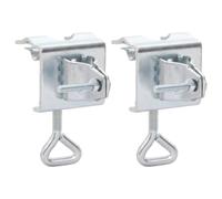 Pinces à parasol pour balcon 2 pcs 32 mm acier vidaXL