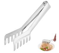 Pinces à pâtes, pinces à spaghetti en acier inoxydable 22* 4 * 2,5 cm/8,66 * 1,57 * 0,98 pouces, pour saisir, servir, portionner et disposer les aliments à table ou au buffet