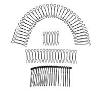 Pinces à peigne à cheveux - Ensemble de peignes latéraux pour cheveux | Fixateur invisible extensible | décoratif | Outil de coiffure pour femmes, accessoires, porte-frange, élég