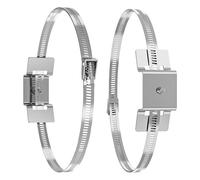 Pinces à poteaux - Ensemble de 2 supports métalliques réglables, support de panneau de rue durable, matériel de montage robuste | Cadre de support extérieur pour chauffe-eau à panneau solaire de boîte