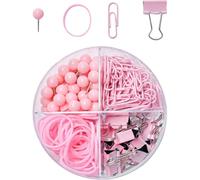 Pinces à Reliure Multifonctions Rose, Clips de Bureau en Métal et | Organiser les Documents, Usage Bureau et École, Réutilisables, Résistantes à L’usure, Lot Pratique