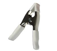 Pinces à ressort de 4 pouces, 20 pièces, outils bricolage for le travail du bois, pinces en plastique et acier au carbone, pince for, clip d'arrière-plan pour Photographie, Bâche(White)