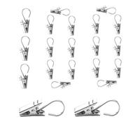 Pinces à Rideaux | 100 Pièces Pinces à Suspendre Résistantes,Accroches Store en Acier Inoxydable Décoration Fête pour Guirlandes Lumineuses Intérieur Extérieur Gouttière Fil Jardin