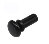 Pinces à rivets en plastique et nylon, 50 pièces, 3,1,6 mm, type R, expansibles, écrous, clips, fixations for circuits imprimés(Black,R3555)