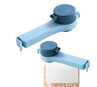 Pinces à sachets avec bec verseur - 2 pinces pour sachets à frites, pince à sceller les aliments avec buse | Clip réutilisable pour sac à goûter pour pommes de terre, lait en poudre, céréales, café