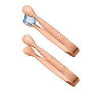 Pinces à seau à glace, pinces à sucre petites 2 pièces de gelée de petites | Pinces de service pour apéritifs pour barman à domicile/de thé/amateur de café/b Or rose Motif de marteau