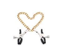 Pinces à seins chaînette couleur or