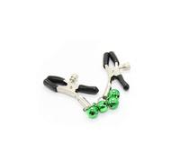 Pinces à seins cloches vertes