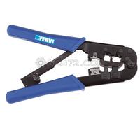 PINCES A SERTIR POUR CONNECTEURS MODULAIRES RJ11 RJ12 RJ45 FERVI 0628