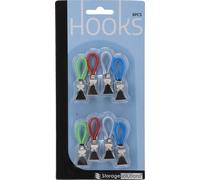 Pinces à Serviettes Multicolores 5 cm - Lot de 8