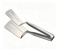 Pinces à Steak à retourner les aliments, en acier inoxydable, BBQ, pince de cuisson multifonctionnelle, spatule Double face, pince à spatule, Clip for steak de bœuf(1pcs)