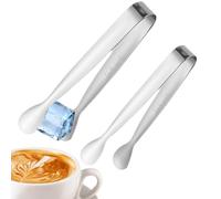 Pinces À Sucre Petites - 2 Pièces Attaches De Service En Acier Inoxydable - Pinces De Service Ménagères - Pour Tranches De Citron Gelée Guimauves Barman À Domicile De Thé Amateur De Café