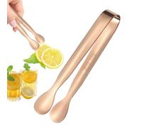 Pinces à sucre, pinces à glace en forme de U en acier inoxydable - Mini portion épaisse pour apéritifs, desserts, salades, grillades, cube de sucre en forme de U | Acier inoxydable argenté pour glaçon