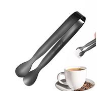 Pinces à sucre, pinces à glace en forme de U en acier inoxydable - Mini portion épaisse pour apéritifs, desserts, salades, grillades, cube de sucre en forme de U | Acier inoxydable argenté pour glaçon