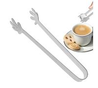 Pinces à sucre - Poignée élégante en acier inoxydable de qualité supérieure en forme de cœur | Ustensiles de service antidérapants pour café, gâteaux à thé avec design ergonomique et finition