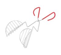 Pinces à Taco en Acier Inoxydable, Ustensile de Cuisine Résistant et Sécurisé, Manche Long - Sécurité Optimale pour Friture, Égouttage Facile, Idéal pour Cuisine Maison