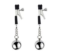 Pinces à tétons en acier inoxydable avec boules de poids, stimulateurs de sein, de pinces à tétons sexy, pinces à tétons, clitoris, lèvres, pince à poitrine, jouet sexuel érotique SM(Tippe B)